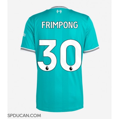 Muški Nogometni Dres Liverpool Jeremie Frimpong #30 Rezervni 2025-26 Kratak Rukav Muški Nogometni Dres Liverpool Jeremie Frimpong #30 Rezervni 2025-26 Kratak Rukav